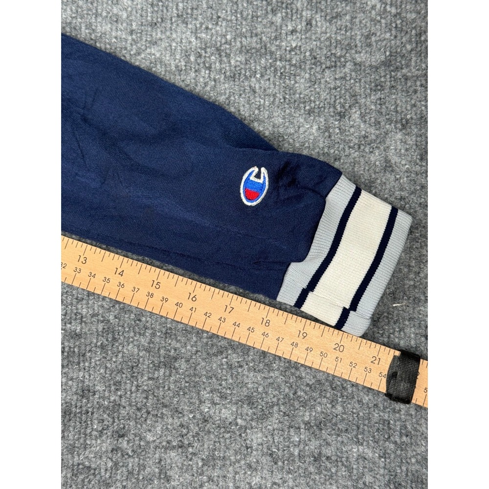 Vintage Champion USA V-Neck Pullover Windbreaker Navy White Trim Size Small 90s - Picture 13 of 16